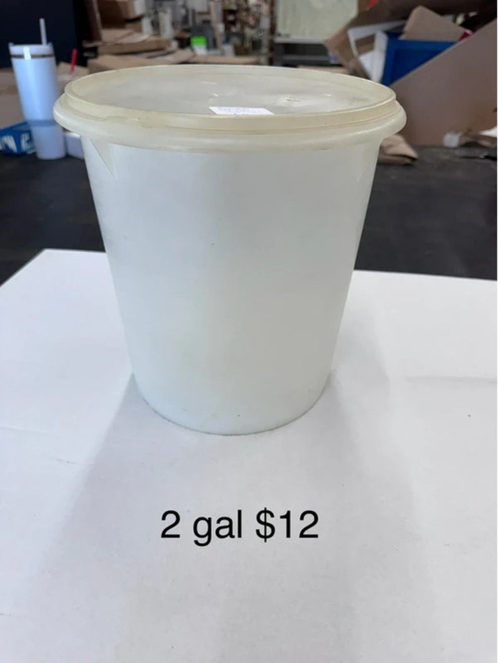 2 gallon Tupperware Container